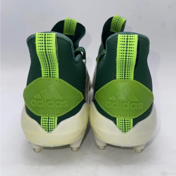 Adidas AdIzero Men’s Football Cleats Green/White Size 17 - Picture 5 of 9